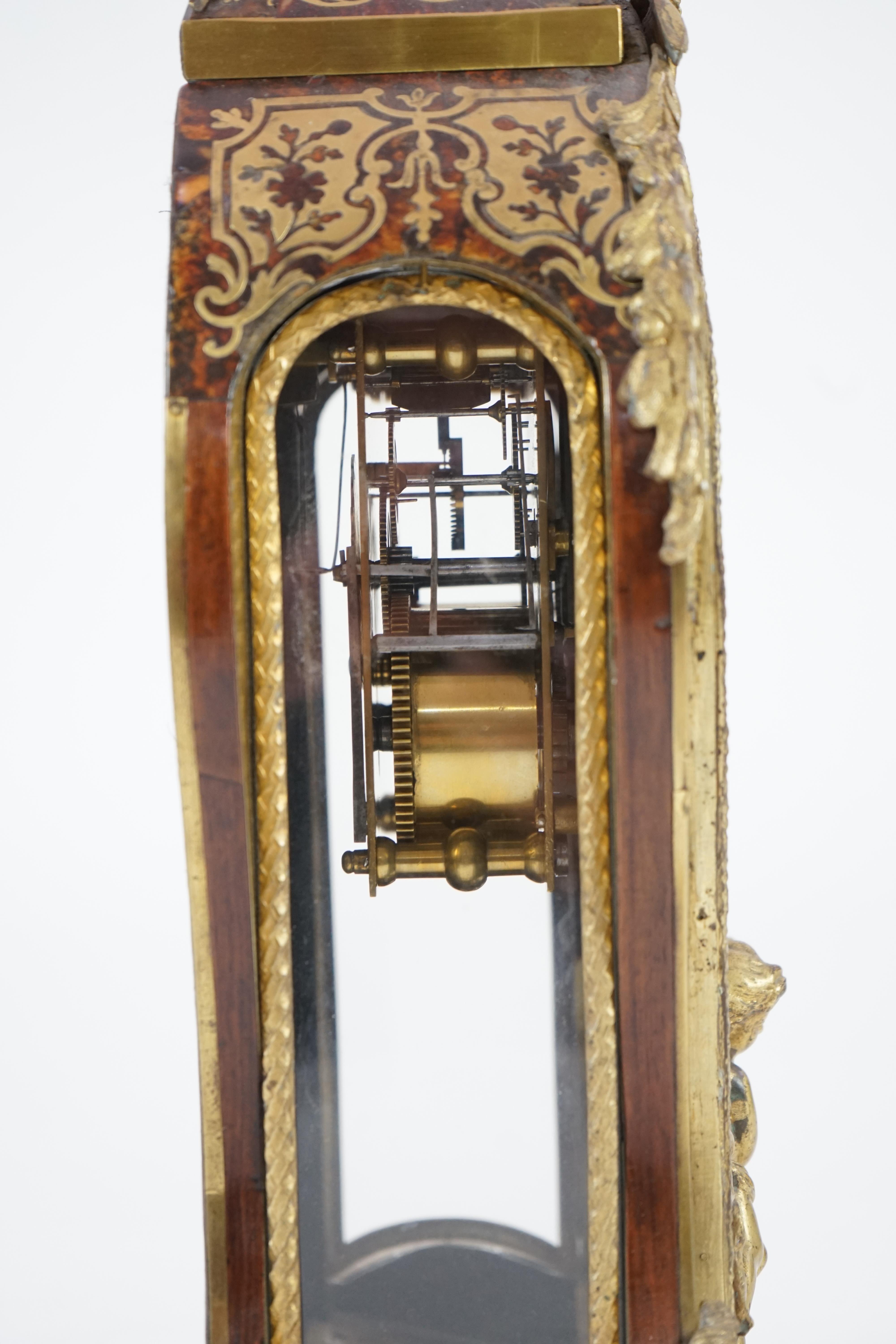 A Louis XV boulle work bracket clock